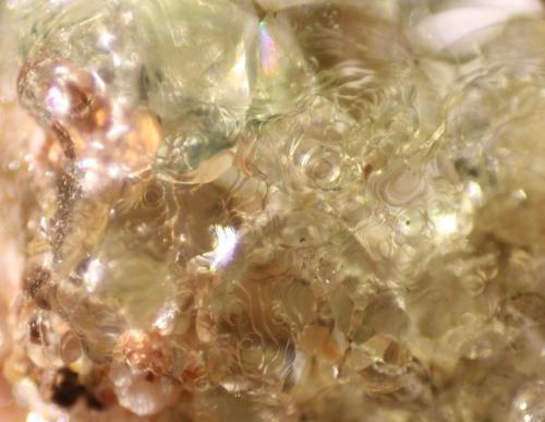 Opal (variety hyalite)<br />Zacatecas, Mexico<br />FOV 8 mm<br /> (Author: Firmo Espinar)