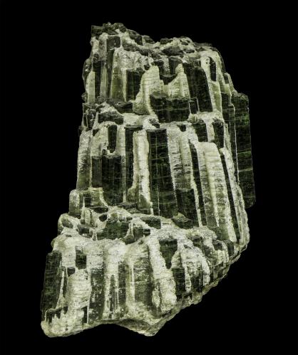 Actinolite<br />Zemmgrund, Ziller Valley (Zillertal), North Tyrol, Tyrol/Tirol, Austria<br />50 x 85 x 50<br /> (Author: Rob Schnerr)