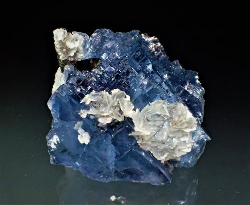 Fluorite, Calcite, Quartz (variety smoky quartz)<br />Yaogangxian Mine, Yizhang, Chenzhou Prefecture, Hunan Province, China<br />58 mm x 55 mm x 33 mm<br /> (Author: Don Lum)