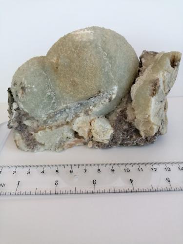 Prehnita<br />Monte Capel Mines, Las Minas, La Carrasquilla, Cehegín, Comarca Noroeste, Region of Murcia (Murcia), Spain<br />130x70mm<br /> (Autor: Alfonso´s)