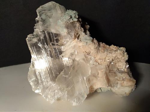 Yeso, Aragonito (variedad aragonito-Sr)<br />Minas Boccheggiano, Montieri, Provincia Grosseto, Toscana, Italia<br />150 x 129 mm<br /> (Autor: Sante Celiberti)