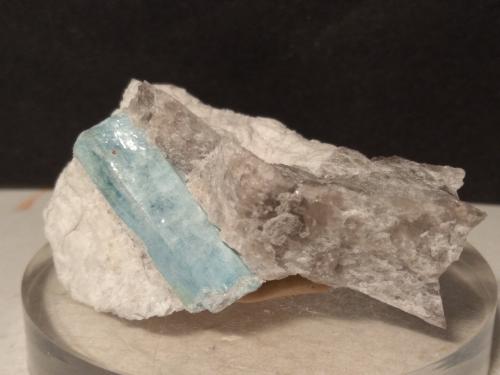 Beryl (variety aquamarine)<br />Rossaccio Alp, Sondrio, Lombardy, Italy<br />57 x 36 mm<br /> (Author: Sante Celiberti)