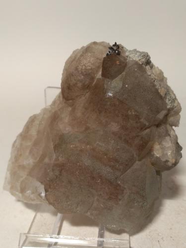 Anatase, Quartz, Chlorite (Group)<br />Miage Glacier, Veny Valley, Monte Bianco Massif (Mont Blanc Massif), Courmayeur, Aosta Valley (Val d'Aosta), Italy<br />76 x 74 mm<br /> (Author: Sante Celiberti)