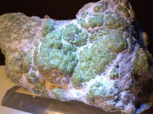 Andradite (variety demantoid), asbestos<br />Malenco Valley (Valmalenco), Sondrio Province, Lombardy, Italy<br />125 x 78,3 mm<br /> (Author: Sante Celiberti)