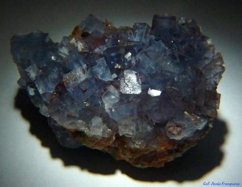 Fluorita.<br />Mina Matagalls (Minas de Sant Marçal), Sant Marçal, Viladrau, Comarca Osona, Gerona / Girona, Cataluña / Catalunya, España<br />45x30 mm.<br /> (Autor: Jesus Franquesa Baucells)