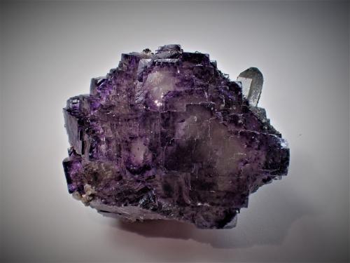 Fluorite, Quartz<br />Yaogangxian Mine, Yizhang, Chenzhou Prefecture, Hunan Province, China<br />43 mm x 37 mm x 30 mm<br /> (Author: Don Lum)