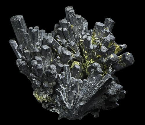 Stibnite<br />Cavnic Mine, Cavnic mining area, Cavnic, Maramures, Romania<br />55 x 50 x 35 mm<br /> (Author: Rob Schnerr)