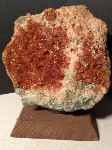Grossular (variety hessonite), Diopside, Clinochlore<br />Bellecombe, Châtillon, Aosta Valley (Val d'Aosta), Italy<br />105 x 105 mm<br /> (Author: Sante Celiberti)