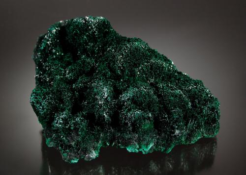 Malachite<br />Mashamba West Mine, Kolwezi District, Lualaba, Katanga Copper Crescent, Katanga (Shaba), Democratic Republic of the Congo (Zaire)<br />5.7 cm  x 8.5 cm<br /> (Author: Michael Shaw)