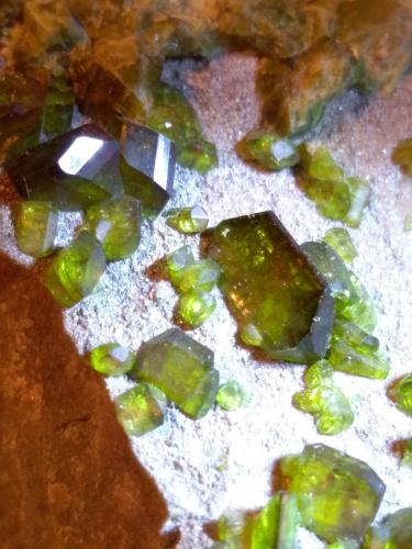Epidote<br />Lago Falin, Usseglio, Val di Viù / Valle Viù, Valles Lanzo (Valli di Lanzo), Provincia Ciudad metropolitana de Turín, Piamonte (Piemonte), Italia<br />65 x 60 mm<br /> (Author: Sante Celiberti)