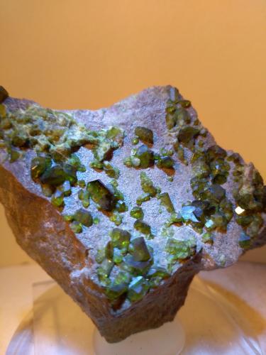 Epidote<br />Falin Lake, Usseglio, Val di Viù / Viù Valley, Lanzo Valleys (Valli di Lanzo), Metropolitan City of Turin Province, Piedmont (Piemonte), Italy<br />65 x 60 mm<br /> (Author: Sante Celiberti)