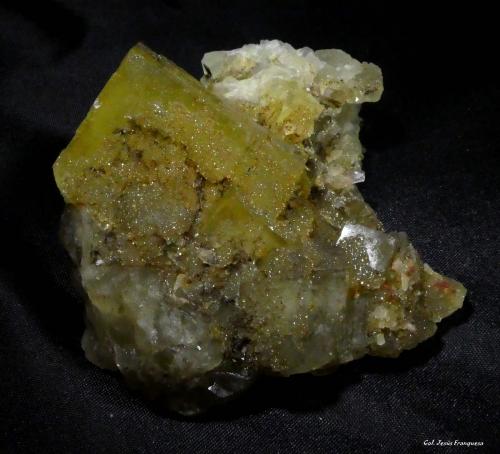 Fluorita.<br />Mina Matagalls (Minas de Sant Marçal), Sant Marçal, Viladrau, Comarca Osona, Gerona / Girona, Cataluña / Catalunya, España<br />72x69 mm.<br /> (Autor: Jesus Franquesa Baucells)