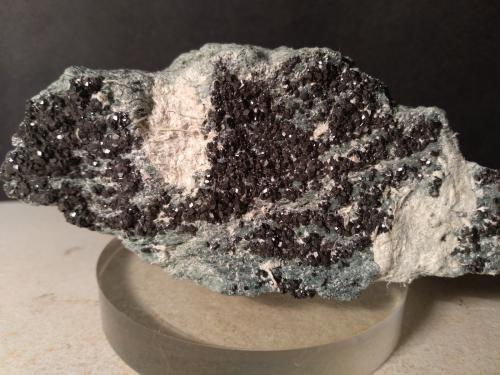 Magnetite, Asbestos<br />Malenco Valley (Valmalenco), Sondrio Province, Lombardy, Italy<br />92 x 42 mm<br /> (Author: Sante Celiberti)