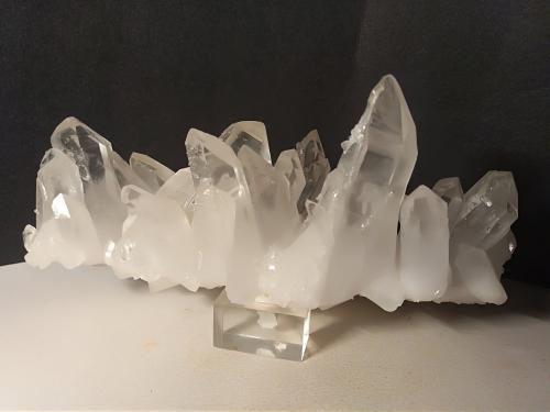 Quartz<br />Dosso dei Cristalli, Monte Motta, Lanzada, Valmalenco, Provincia Sondrio, Lombardía, Italia<br />185 x 80 mm<br /> (Author: Sante Celiberti)