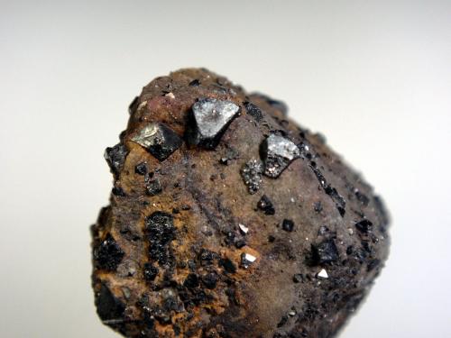 Magnetita<br />Cabezo Gordo, Torre-Pacheco, Comarca Campo de Cartagena, Región de Murcia (Murcia), España<br />Cristal de 5 mm.<br /> (Autor: Antonio P. López)