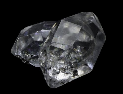 Quartz<br />Ace of Diamonds Mine, Middleville, Town of Newport, Herkimer County, New York, USA<br />34 x 31 x 29 mm (max. crystal 30 mm)<br /> (Author: Rob Schnerr)