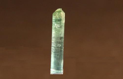 Elbaite (variety indicolite)<br />Brazil<br />4mm x 27mm x 4mm<br /> (Author: Firmo Espinar)