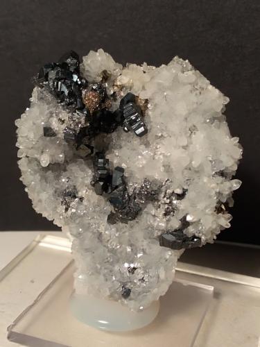 Bournonita, Cuarzo<br />Víboras Mine, Machacamarca, Machacamarca District, Cornelio Saavedra Province, Potosí Department, Bolivia<br />64 x 61 mm<br /> (Autor: Sante Celiberti)