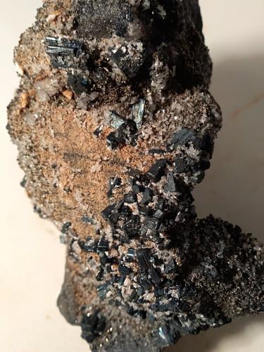 Bournonita, Pirita<br />Baia Sprie Mine, Baia Sprie, Maramures, Romania<br />148 x 143 mm<br /> (Autor: Sante Celiberti)