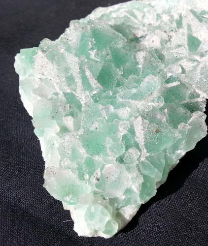 Fluorite with Quartz and Pyrite<br />Baimashan tunnel (construction site), Qianbaxia, Wuyishan, Nanping Prefecture, Fujian Province, China<br />9 x 7 cm<br /> (Author: Volkmar Stingl)