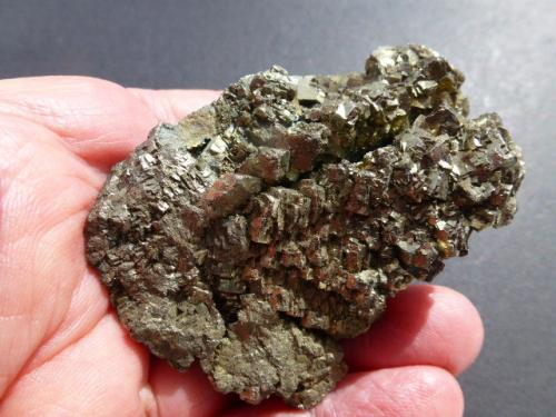 Pirita<br />El Cobre vein, El Cobre-Igualdad-Matacabras group of mines, Matacabras-Dehesa de las Yeguas, Bailén-Guarromán-Linares, Comarca Sierra Morena, Jaén, Andalusia, Spain<br />7 x 5 cm.<br /> (Autor: javier ruiz martin)