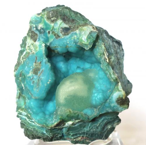 Chrysocolla, Quartz<br />Inspiration Mine, Live Oak shafts, Inspiration, Miami-Inspiration District (Globe-Miami District), Gila County, Arizona, USA<br />6.0 x 5.0 x 3.0<br /> (Author: JoséMiguel)