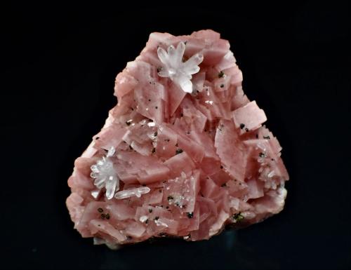 Rhodochrosite, Quartz<br />Mina Emma, Butte, Distrito Butte, Condado Silver Bow, Montana, USA<br />40 mm x 34 mm x 20 mm<br /> (Author: Don Lum)