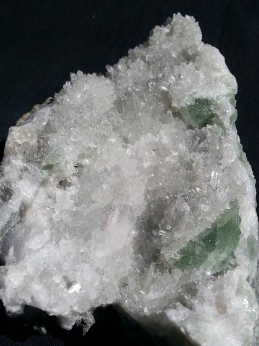 Fluorite and Quartz<br />Baimashan tunnel (construction site), Qianbaxia, Wuyishan, Nanping Prefecture, Fujian Province, China<br />13 x 7 cm<br /> (Author: Volkmar Stingl)