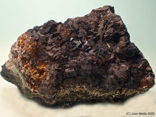 Siderita<br />Mina Alforja, Barranco de Cortiella, Alforja, Comarca Baix Camp, Tarragona, Cataluña / Catalunya, España<br />7 x 4 cm<br /> (Autor: Joan Niella)