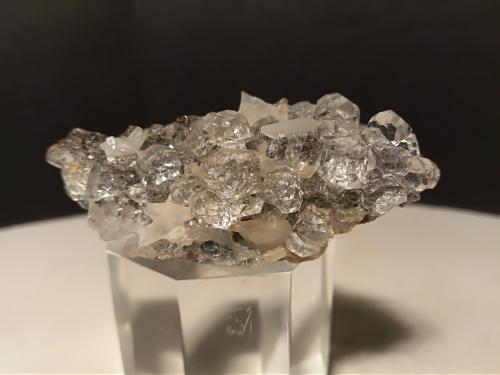 Fluorite, Anhydrite, Pyrite<br />Campiano Mine, Montieri, Grosseto Province, Tuscany, Italy<br />57 x 30 mm<br /> (Author: Sante Celiberti)