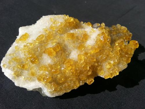 Baryte on Quartz and Fluorite<br />Xiefang Mine, Ruijin, Ganzhou Prefecture, Jiangxi Province, China<br />10 x 6 cm<br /> (Author: Volkmar Stingl)