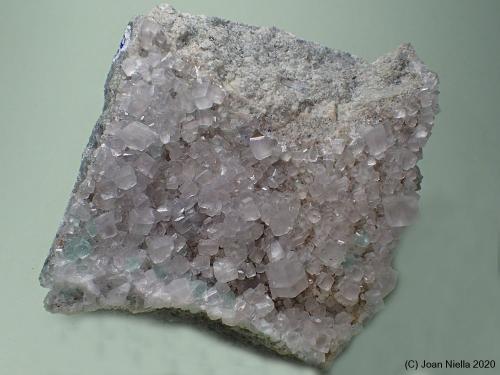 Calcita<br />Pedrera Berta, Turó de Can Domènech, Serra de Roques Blanques, Sant Cugat del Vallès-El Papiol, Comarca Vallès Occidental / Baix Llobregat, Barcelona, Cataluña / Catalunya, España<br />55 x 60 mm<br /> (Autor: Joan Niella)
