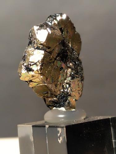Pyrite, Hematite<br />Rio Marina, Elba Island, Livorno Province, Tuscany, Italy<br />24 x 19,5 x 7 mm<br /> (Author: Sante Celiberti)