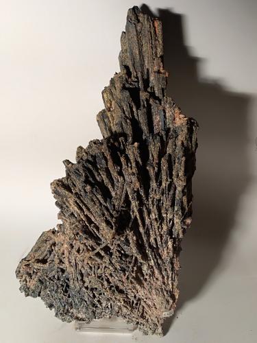 Stibnite<br />Pereta Mine, Pereta, Magliano in Toscana, Grosseto Province, Toscana, Italy<br />265 x 150 mm<br /> (Author: Sante Celiberti)