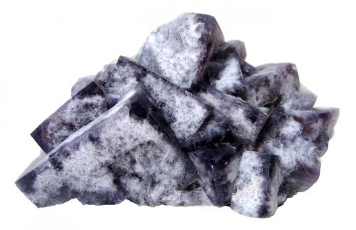 Fluorite<br />Greenlaws Mine, Daddry Shield, Weardale, North Pennines Orefield, County Durham, England / United Kingdom<br />Specimen size 18 cm, largest crystal 8 cm<br /> (Author: Tobi)