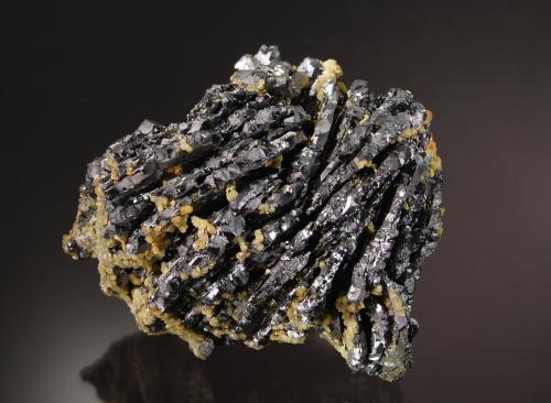 Galena pseudo after Pyrrhotite<br />Herja Mine, Chiuzbaia, Baia Sprie, Maramures, Romania<br />7.0 cm x 7.5 cm<br /> (Author: Michael Shaw)