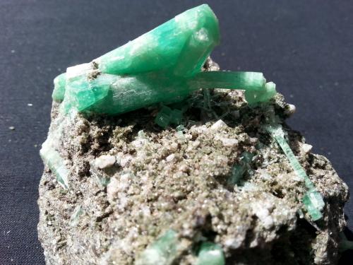Beryl (variety emerald)<br />Dayakou Mine, Mengdong township, Malipo, Wenshan Zhuang and Miao Autonomous Prefecture, Yunnan Province, China<br />8 x 7 cm<br /> (Author: Volkmar Stingl)