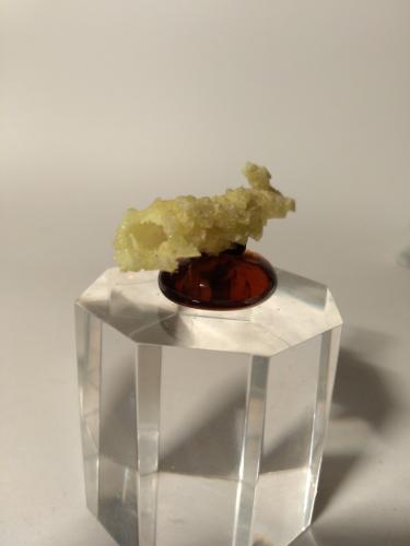Sulfur<br />Pereta Mine, Pereta, Magliano in Toscana, Grosseto Province, Toscana, Italy<br />39 x 12 mm<br /> (Author: Sante Celiberti)