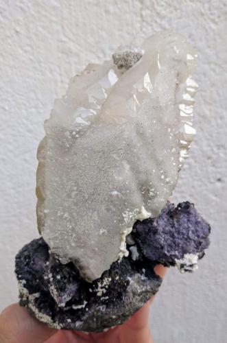 Calcita, Fluorita, Dolomita<br />Moscona Mine, El Llano, Solís, Corvera de Asturias, Comarca Avilés, Principality of Asturias (Asturias), Spain<br />10,2 x 13,0 cm<br /> (Autor: Carles)