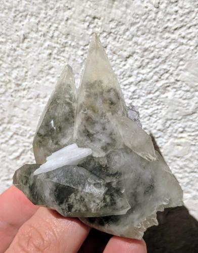 Calcita, Barita, Fluorita<br />Jaimina Mine, Obdulia vein, Caravia mining area, Trechorio, Carrales, Caravia, Comarca Oriente, Principality of Asturias (Asturias), Spain<br />6,0 x 7,0 cm<br /> (Autor: Carles)