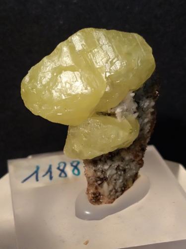 Sulphur<br />Niccioleta Mine, Massa Marittima, Grosseto Province, Tuscany, Italy<br />30 x 25 mm<br /> (Author: Sante Celiberti)