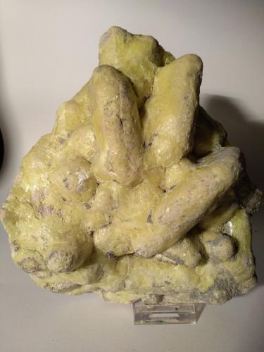Sulphur, Calcite (ps. a. Anhydrite), Pyrite<br />Niccioleta Mine, Massa Marittima, Grosseto Province, Tuscany, Italy<br />18 x 17 cm<br /> (Author: Sante Celiberti)