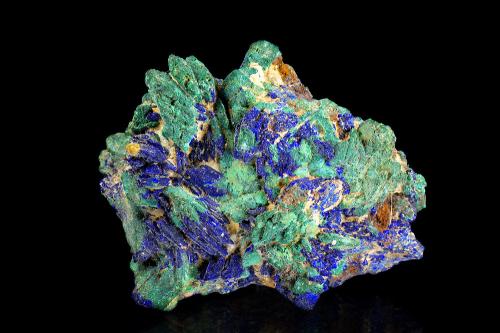 Azurite and Malachite pseudomorph Azurite<br />Andrássy I Mine, Rudabányai Mountains, Rudabánya, Kazincbarcika District, Borsod-Abaúj-Zemplén, Hungary<br />44 x 35 mm<br /> (Author: Gerhard Brandstetter)
