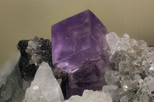 Fluorite<br />Tannberg, Rosenau am Hengstpaß, Dambach valley, Kirchdorf an der Krems, Upper Austria/Oberösterreich, Austria<br />FOV 8 x 5,5 mm<br /> (Author: Gerhard Brandstetter)
