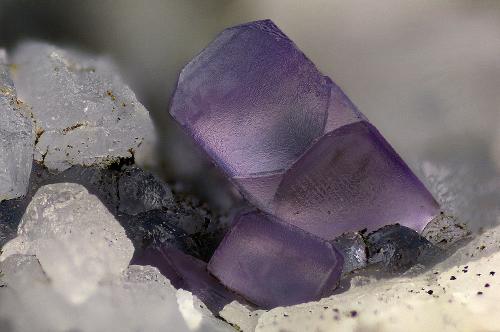 Fluorite<br />Tannberg, Rosenau am Hengstpaß, Dambach valley, Kirchdorf an der Krems, Upper Austria/Oberösterreich, Austria<br />FOV 6 x 4 mm<br /> (Author: Gerhard Brandstetter)