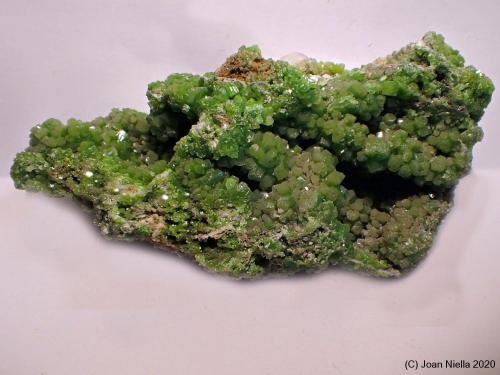 Piromorfita<br />Zona Yangshuo / Laohu, Montes Haiyang, Prefectura Guilin, Región Autónoma Guangxi Zhuang, China<br />9 x 5 cm<br /> (Autor: Joan Niella)