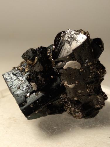 Ilvaite, Pyrite<br />Campiglia Marittima, Campigliese, Provincia Livorno, Toscana, Italia<br />32,5 x 34,2 mm<br /> (Author: Sante Celiberti)