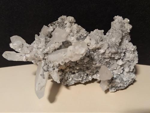 Quartz, Dolomite, Pyrite<br />Campiano Mine, Montieri, Grosseto Province, Tuscany, Italy<br />70 x 38 mm<br /> (Author: Sante Celiberti)