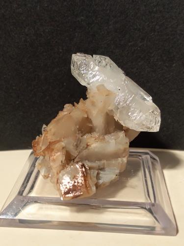 Quartz, Calcite<br />Fenice Capanne Mine, Massa Marittima, Grosseto Province, Tuscany, Italy<br />39 x 32 mm<br /> (Author: Sante Celiberti)