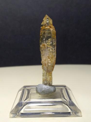 Quartz (variety scepter)<br />Fenice Capanne Mine, Massa Marittima, Grosseto Province, Tuscany, Italy<br />37 x 8 mm<br /> (Author: Sante Celiberti)